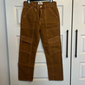 Agolde copper cargo style jeans
